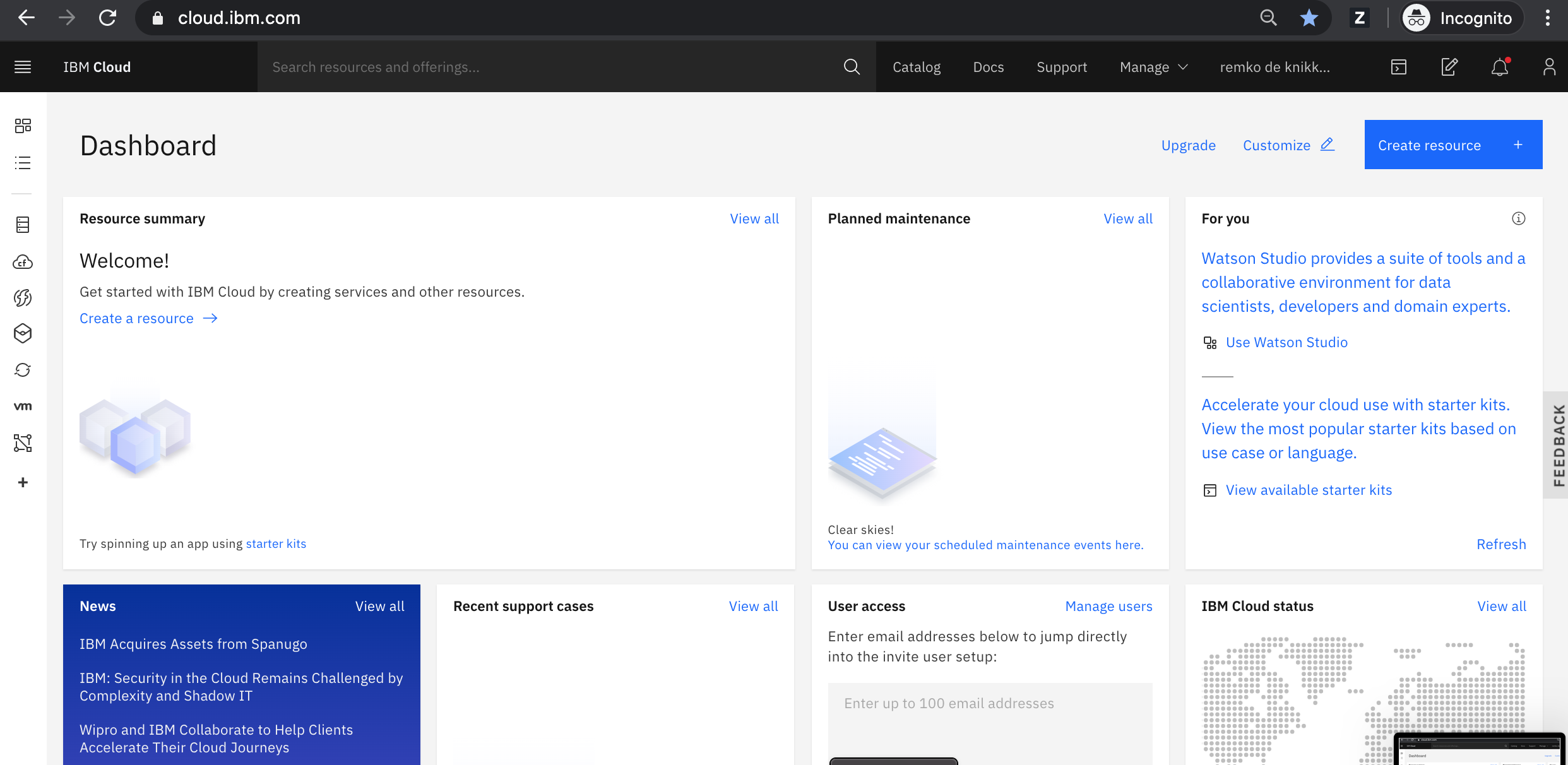 IBM Cloud Registration